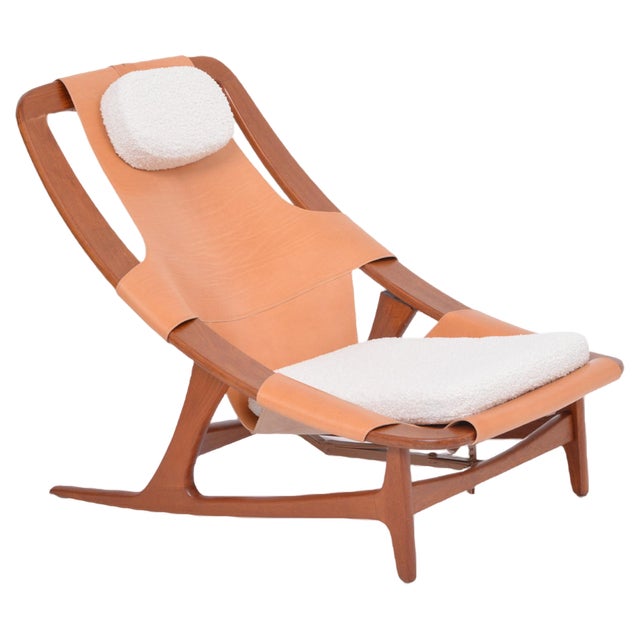 candinavian Lounge Chair by Arne Tideman Ruud for Holmenkollen, 1960s For Sale