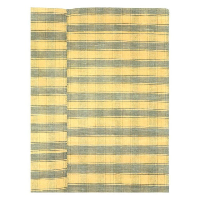 Mid-Century Modern Galerie Shabab Collection Mid-20th Century Small Room Size Turkish Flat-Weave Kilim Accent Rug in Yellow For Sale - Image 3 of 10