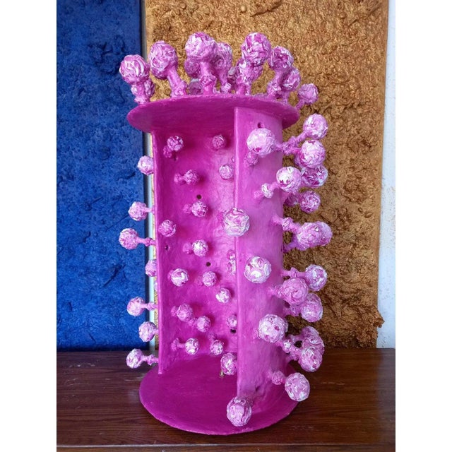 Hollywood Regency # One-of-a-Kind Contemporary Oversized Sculptural Table Lamp For Sale - Image 3 of 12