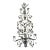 Florentine Style Romantic Metal Vine and Floral Wall 9 Candle Sconces (2) Pair For Sale