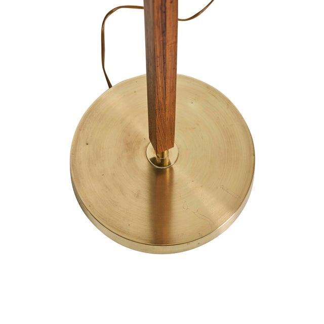 Floor Lamps in Rosewood and Brass from Falkenbergs Belysning, 1960s, Set of 2 For Sale - Image 6 of 7