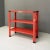 Italian Modern Red Metal Bookcase, 1980s For Sale - Image 6 of 10