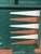 Vintage Mid-Century Green and Brown Striped Backgammon Game Set in Travel Case For Sale - Image 17 of 17