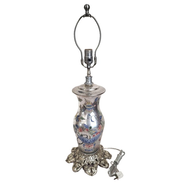 Fresh from a fine Westchester New York estate, we have a pleasure to offer you this gorgeous Antique Asian Reverse Painted...