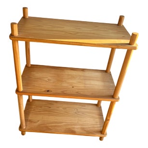 Vintage Pine Shelving Unit, 1970s For Sale