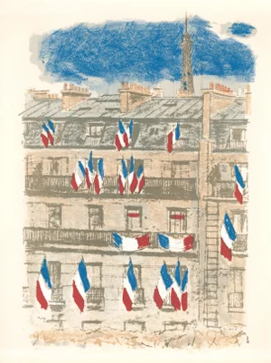 Maurice Brianchon "Le Tricolor" (Bastille Day Paris)