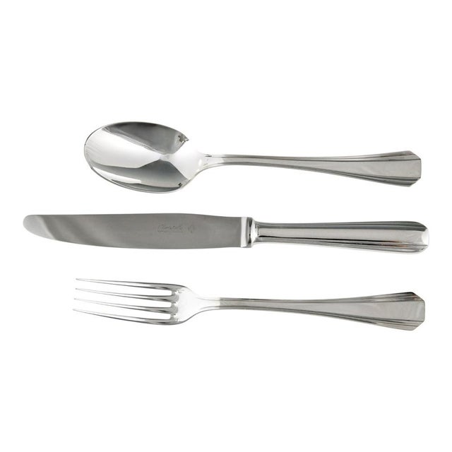 Art Deco Flatware Set by Luc Lanel for Christofle, 1929, Set of 118 For Sale - Image 3 of 10