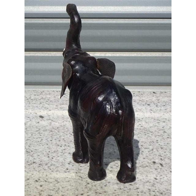 Asian Leather Elephant Figurine, 1960s For Sale - Image 14 of 15