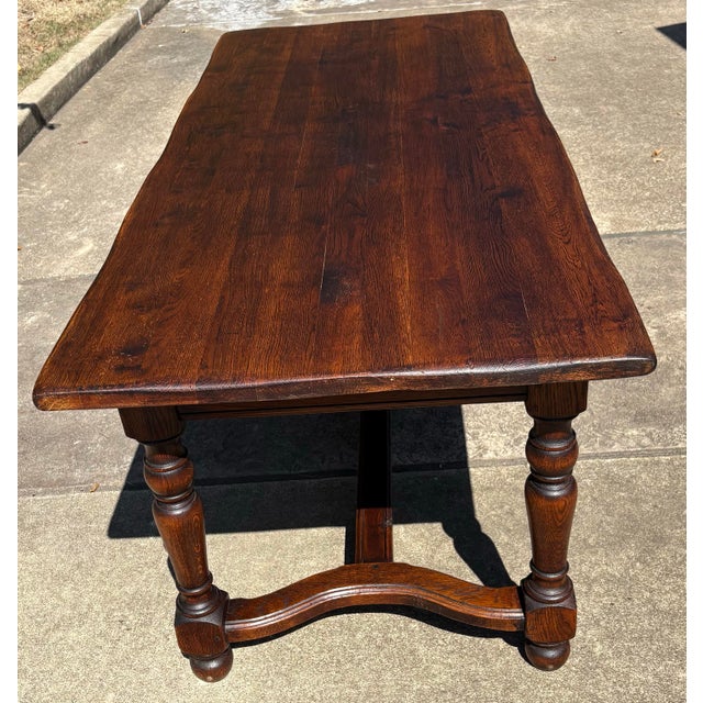 French Country Farm Dining Table For Sale - Image 10 of 11
