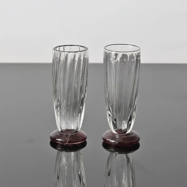 Shot Glasses from Daum Nancy, 1920s, Set of 2 For Sale - Image 6 of 6