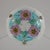 Loys Lucha French Art Deco Pendant Light 1930s - Purple Turquoise Floral Enameled Bowl For Sale - Image 4 of 11