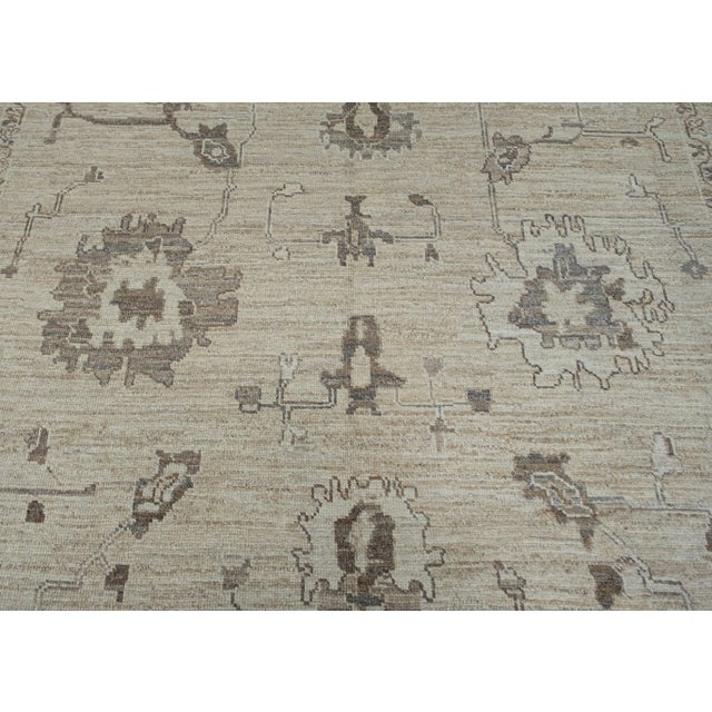 Turkish Oushak Rug 10' x 14'2" For Sale - Image 4 of 7