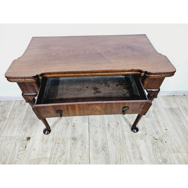 Purple Antique Game Table in Walnut, 1800s For Sale - Image 8 of 18