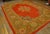 Ultra-Classic Medallion With Yellow Accents in a Open Red Field Antique Indian Amritsar Rug For Sale - Image 4 of 11