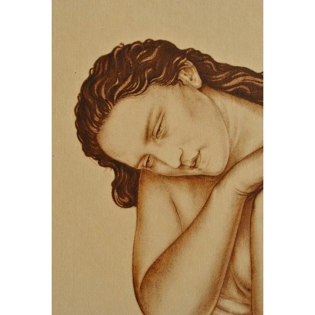 Walter Sauer, Model with Tilted Head, Signed Engraving For Sale - Image 4 of 7