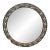 Vintage Handcrafted Moroccan Round Metal Mirror For Sale