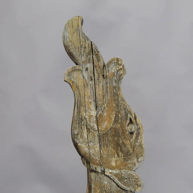 Set of Three Historical Dragon Head Wood Beams For Sale - Image 6 of 10