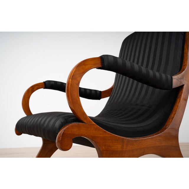 Antique German Biedermeier Cherrywood Chair, 1830s For Sale - Image 14 of 18