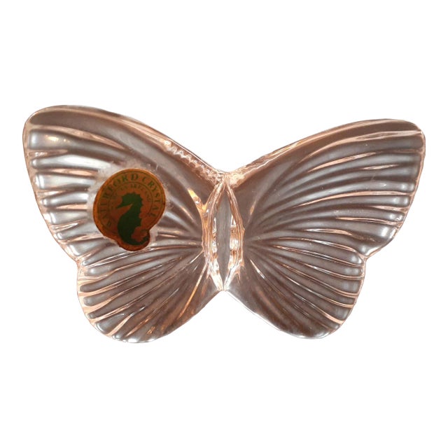 Vintage Waterford Crystal Butterfly Figurine For Sale