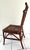 Vintage Burnt Bamboo Pagoda Tortoise Side Chair For Sale - Image 4 of 8