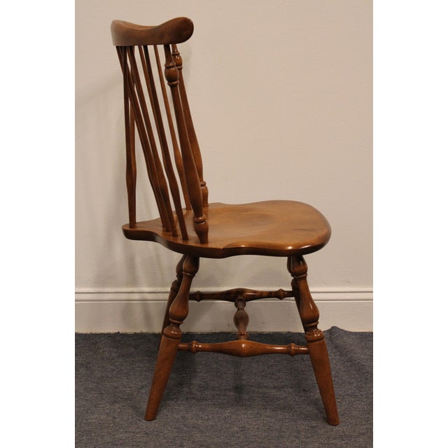 Set of 4 Ethan Allen Heirloom Nutmeg Maple Colonial Early American