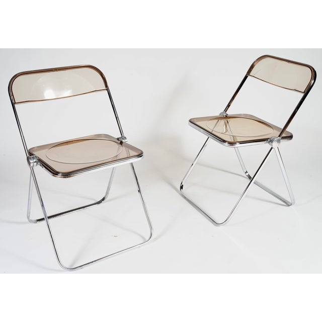Vintage Castelli Plia Folding Chairs Set of 2 by Giancarlo Piretti For Sale In Miami - Image 6 of 10