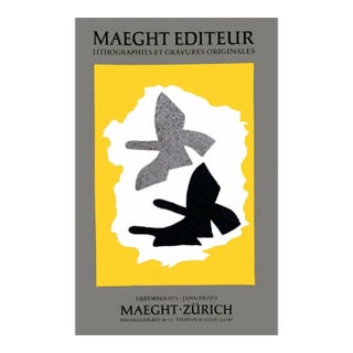 Georges Braque Zurich 1973 Poster Lithograph For Sale