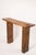 Brutalist Wood Console Table, 1970 For Sale - Image 4 of 15