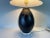 80's Postmodern Black Glazed Ceramic Table Lamp on Lucite Base For Sale In Miami - Image 6 of 12