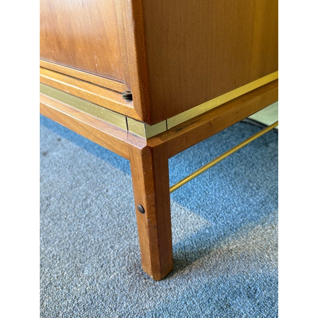 Kipp Stewart for Drexel Suncoast Gentleman's Chest Highboy C1950s For Sale - Image 10 of 15