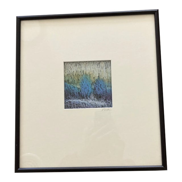 Original Framed Pastels by Artist David Sites. Tilted “Spruce” For Sale