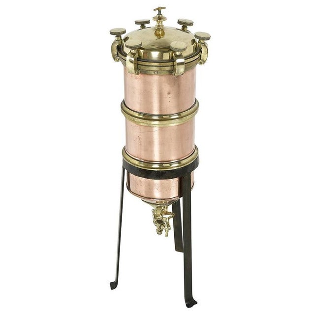 Copper and Brass Syrup or Infusion Filter For Sale - Image 9 of 9