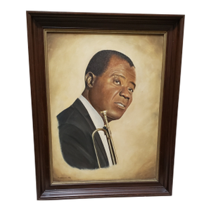 1980s Portrait of Louis Armstrong "Satchmo"