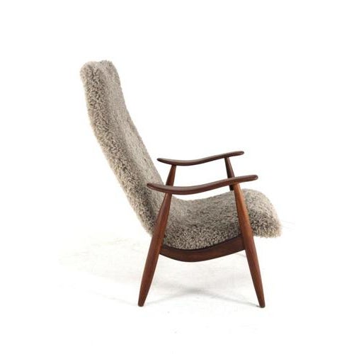 1960s Vintage Brown Lounge Chair For Sale - Image 5 of 15