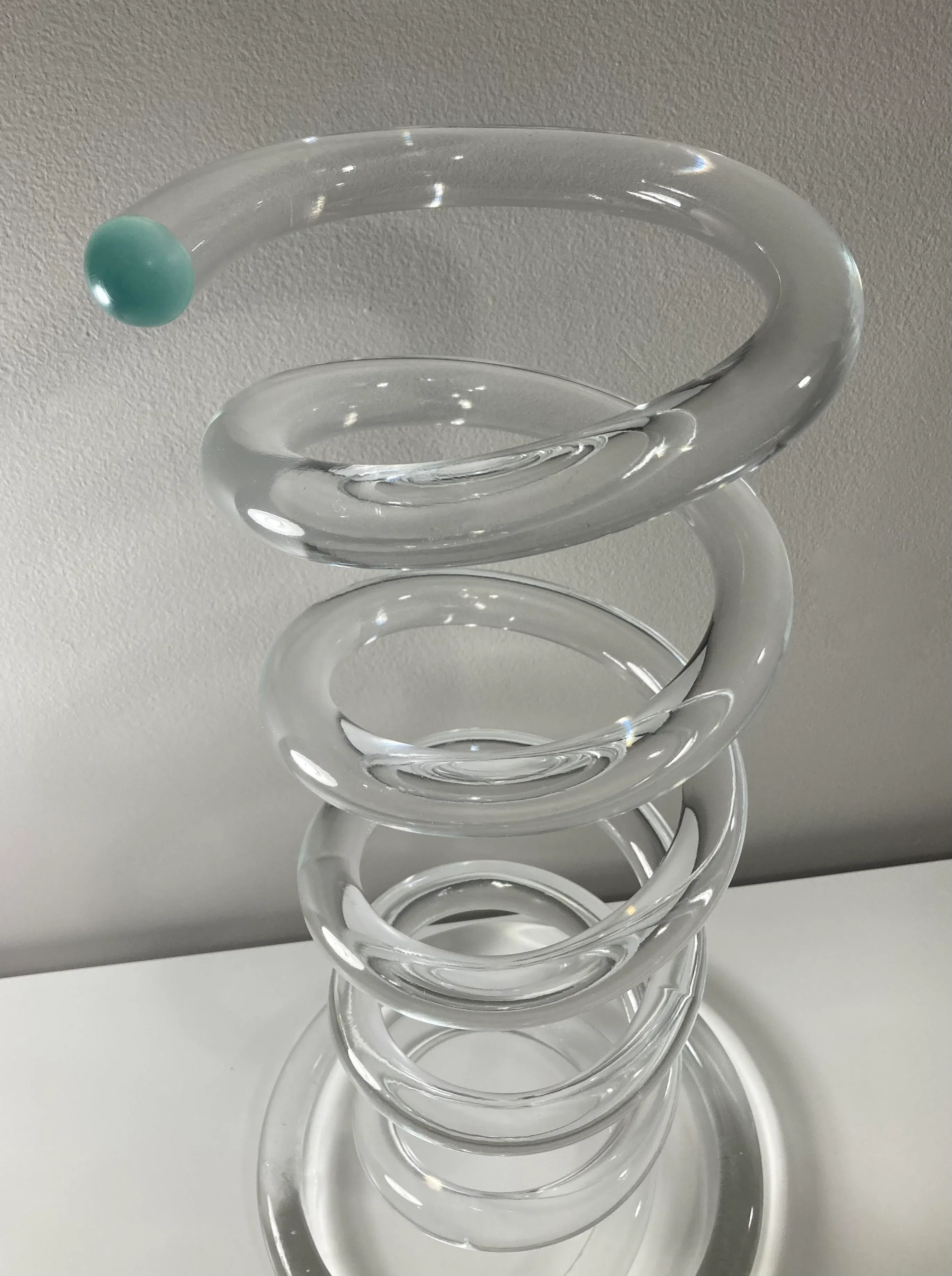 Mid 20th Century Dorothy Thorpe Lucite Spiral Umbrella Stand