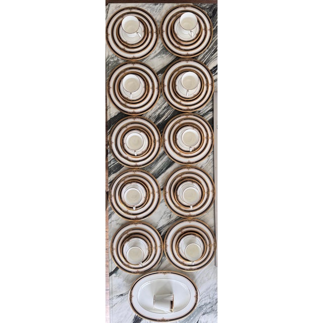 Black Estate Noritake Gold & Sable Fine China Set - 52 Pieces For Sale - Image 8 of 15