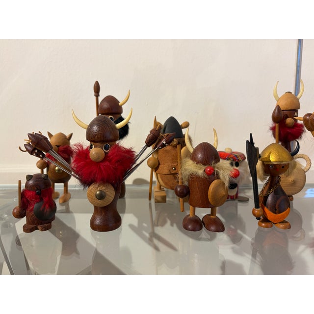 Brown Vintage Viking Miniatures, 1960s, Set of 17 For Sale - Image 8 of 18