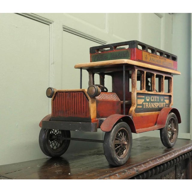 Vintage Model Double Decker Bus, 1970 For Sale - Image 4 of 9