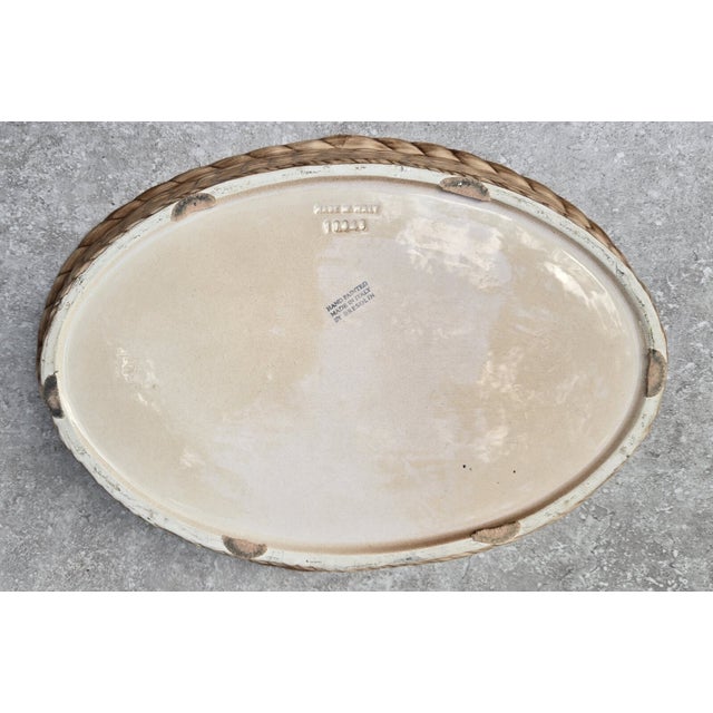 1990s Vintage Italian Majolica Porcelain Fish Tureen Serving Dish & LId For Sale - Image 5 of 5