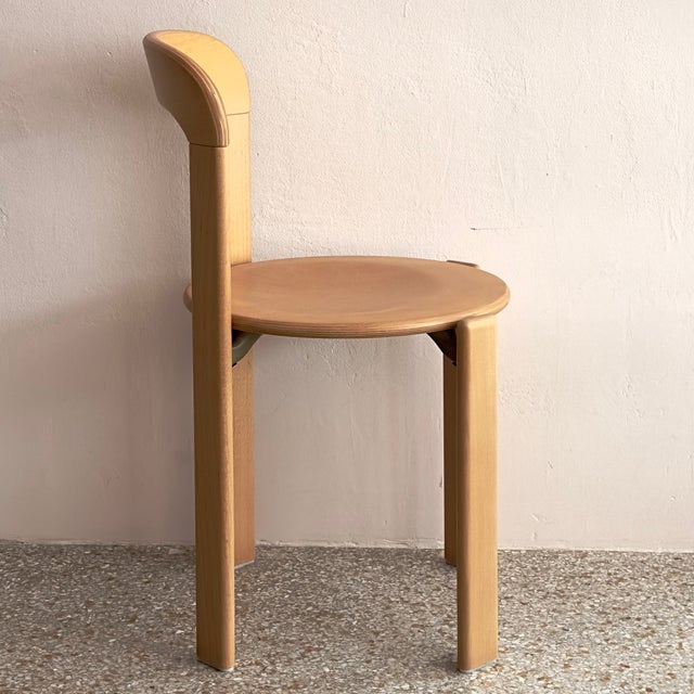 Wood Brand New Golden Beechwood Rey Dining Chairs by Bruno Rey for Hay - Set of 8 For Sale - Image 7 of 18