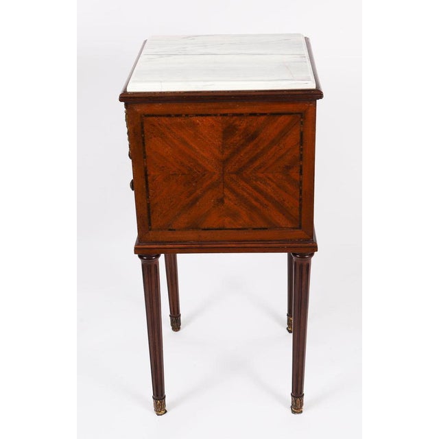 Antique French Parquetry Bedside Tables, 1800s, Set of 2 For Sale - Image 17 of 18