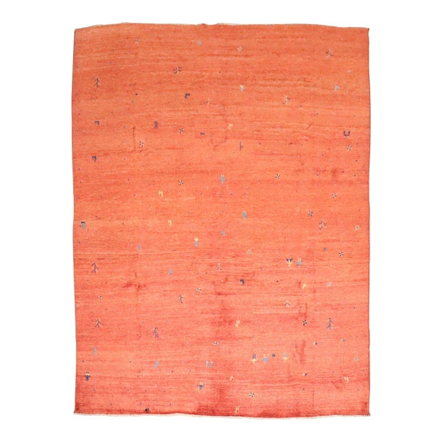 Late 20th Century Room Size One of a Kind Gabbeh - 8'4" x 10'7" For Sale