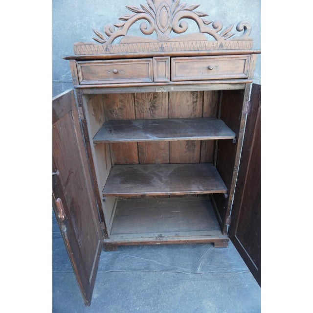 Wood 18th Century Spanish Colonial Walnut Cabinet For Sale - Image 7 of 11