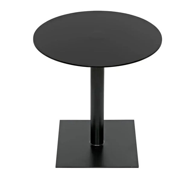 Mid-Century Modern NOIR Mies Side Table, Black Iron For Sale - Image 3 of 6