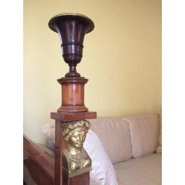 French French Empire "Retour D'Egypte" Mahogany Day Bed For Sale - Image 3 of 10