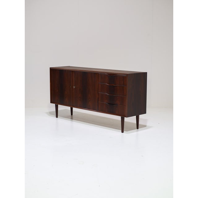 Mid-Century Modern Sideboard with Drawers in Rosewood by Erling Torvits, Denmark, 1960s For Sale - Image 3 of 16
