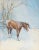 William Ernest Smyth Horse in Winter - Landscape Circa 1960s For Sale In Monterey, CA - Image 6 of 7