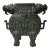 Green Bronze-Ware Ram Ox Ding Archaic Zoomorphic Ritual Vessel Display For Sale