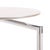 Contemporary Modernist Cantilevered Side Table With Laminate Top and Chrome Base For Sale - Image 4 of 5