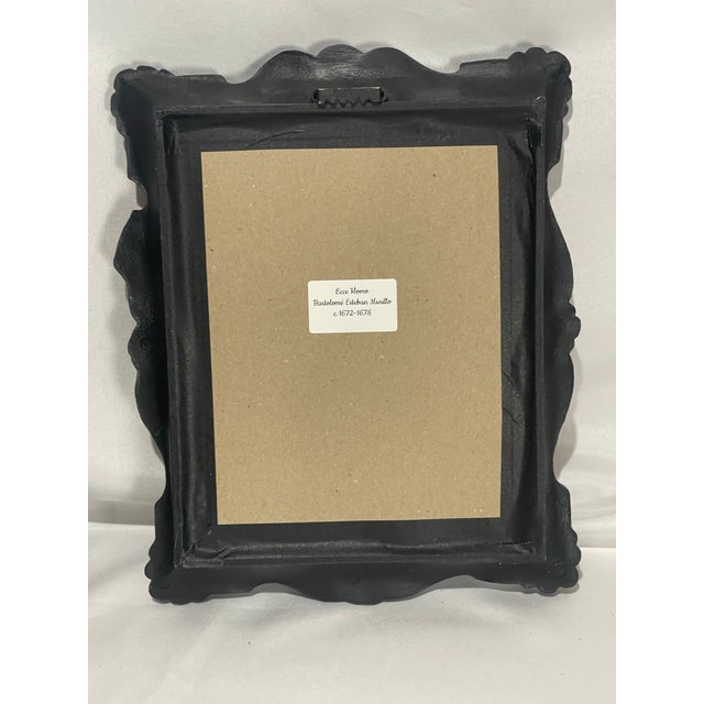 Ecce Homo After Bartolomé Esteban Murillo Print in Sculptural Praying Hands Frame For Sale - Image 11 of 11